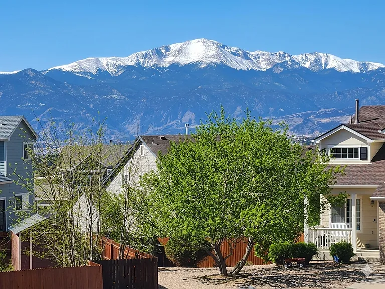 Home Front View-Pikes Peak