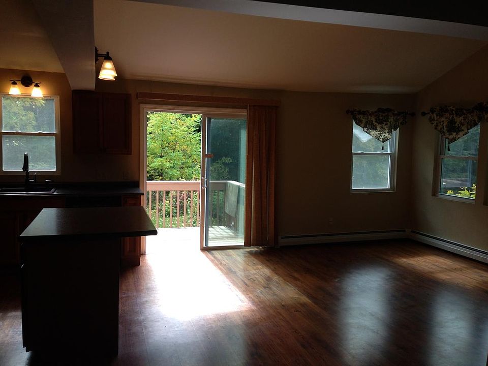 Slider off kitchen to private deck over looking large back y
