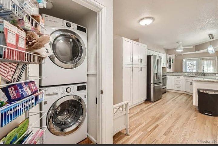 Old laundry layout. It now faces left for better use of the space.