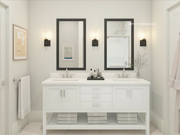 Freestanding vanity with dual sinks