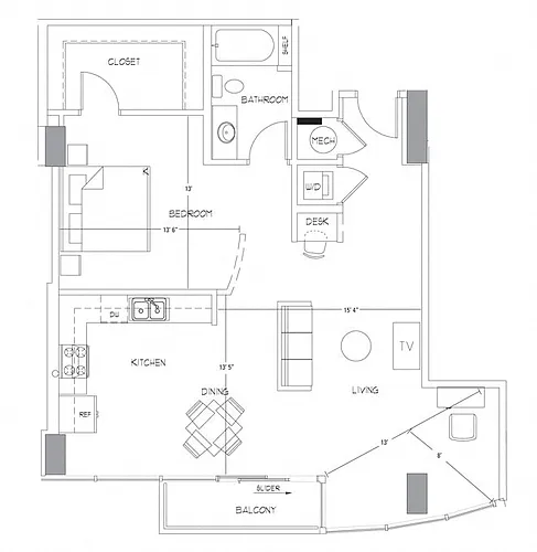 Floor plan A13