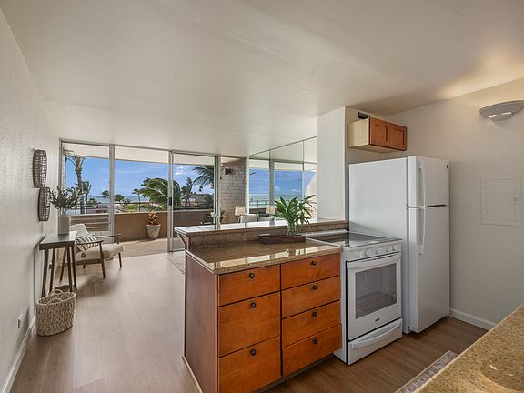Kitchen area with views
