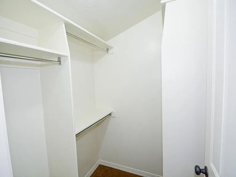 Upstairs walk-in closet