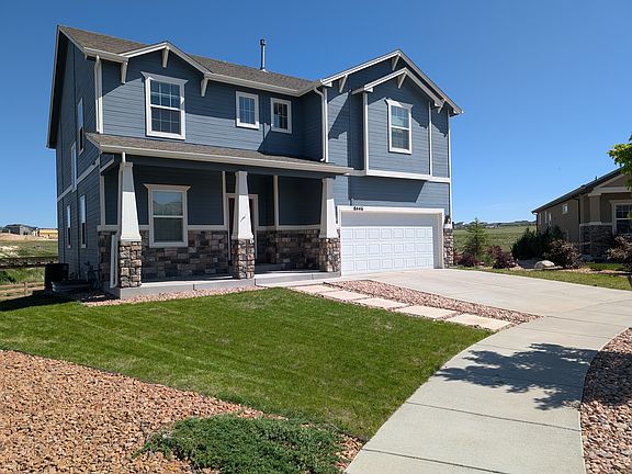 The front of the house.