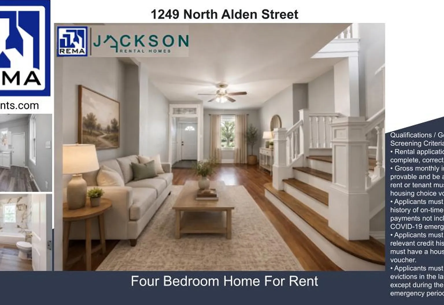 Oversized Classic Row Home w Wood Floors and Paved Backyard — Photo 1