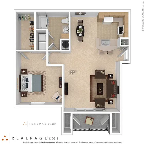 Floor plan 1 Bedroom Executive