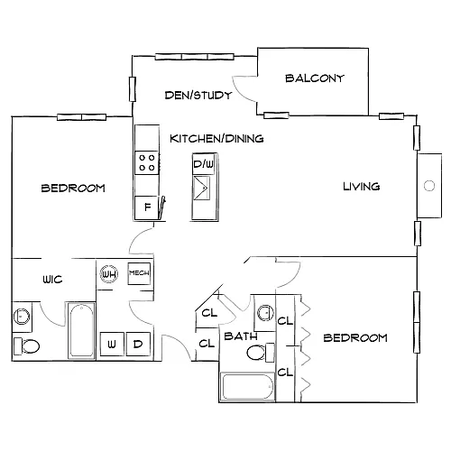 Floor plan Design 2B20