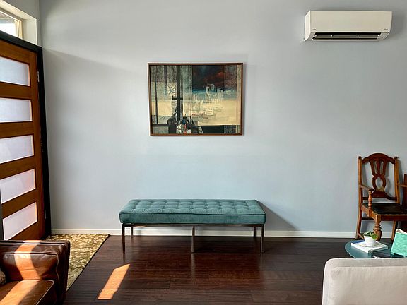 Front entry into living room