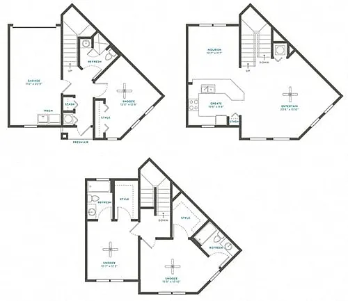 Floor plan 3C Townhome Renovation 4