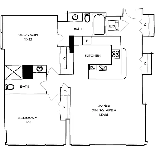 Floor plan Cubism