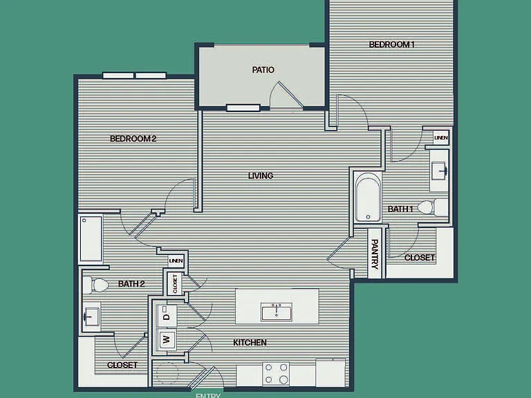 The Bowrider II: 2BR 2BA