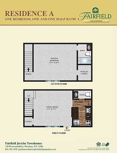 Floor plan Duplex One Bedroom