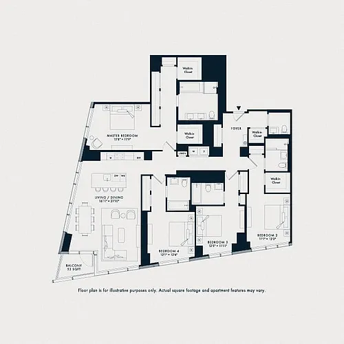 Floor plan Waterline 2: D1