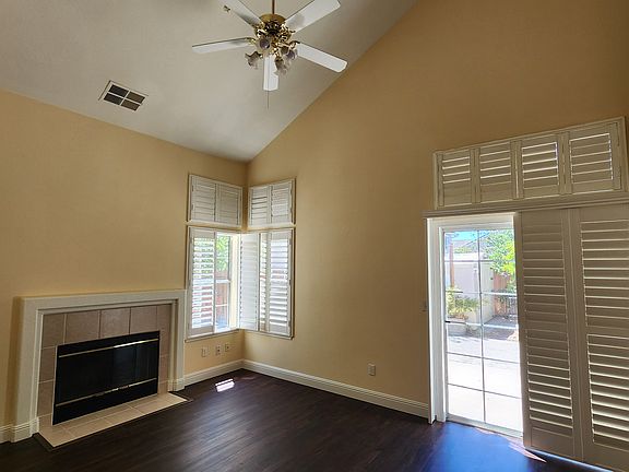 High ceiling living room