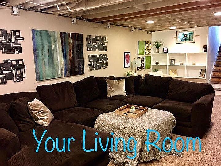 Basement living room