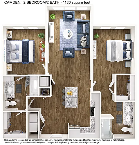 Floor plan *2x2 Camden B1S