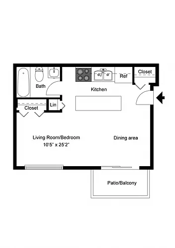 Floor plan Studio