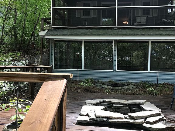 fire pit an meditation pond