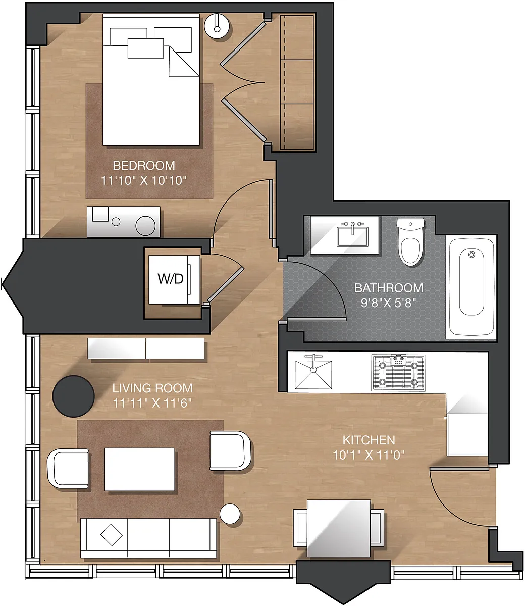 Floor plan A - 1B
