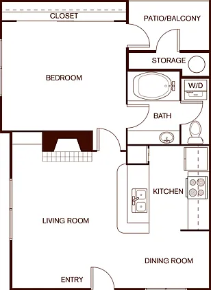 1BR/1BA - A3 1BR/1BA - A3