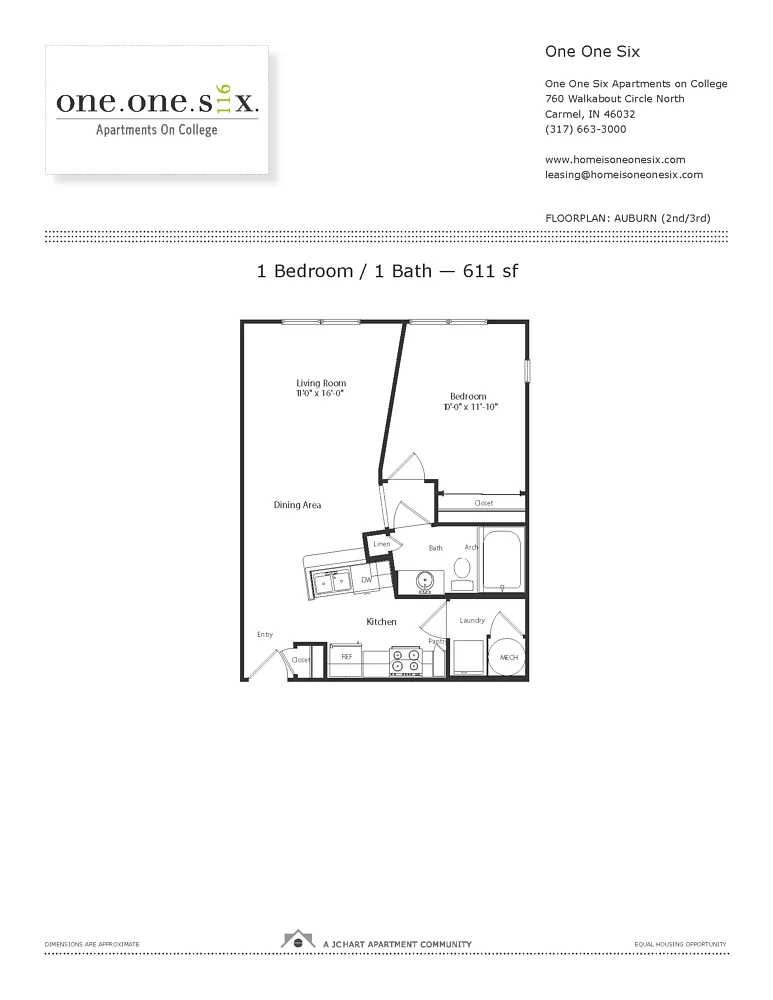 Floor plan Auburn (U6 One-Six) 1.1