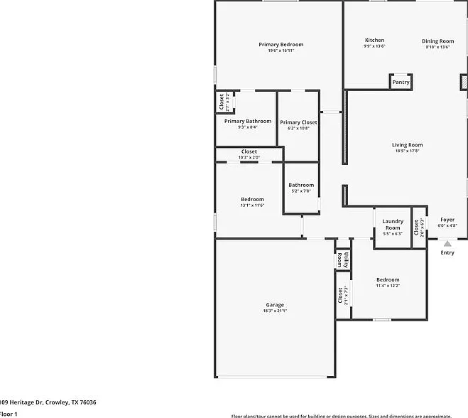3 bed, 2.0 bath, 1628 sqft, $1,950 — Photo 2