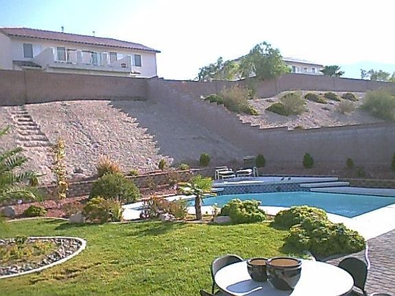 Large backyard