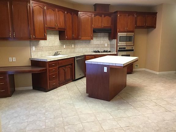 Cherry stained cabinets