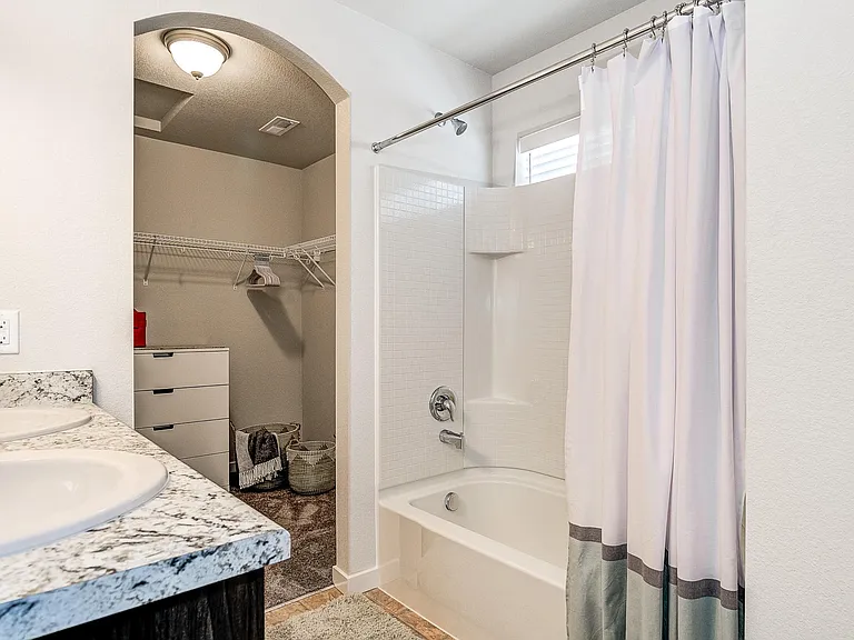 Master Bath with walk in closet