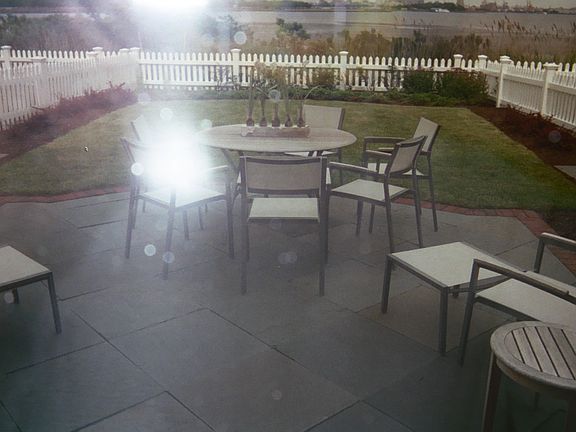Patio and fenced in yard