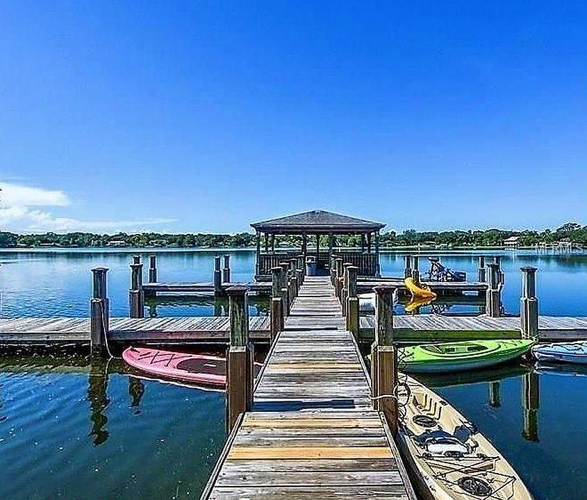 Boat dock with lake access