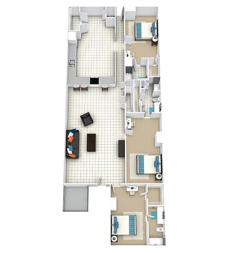 Floor plan Three Bedroom