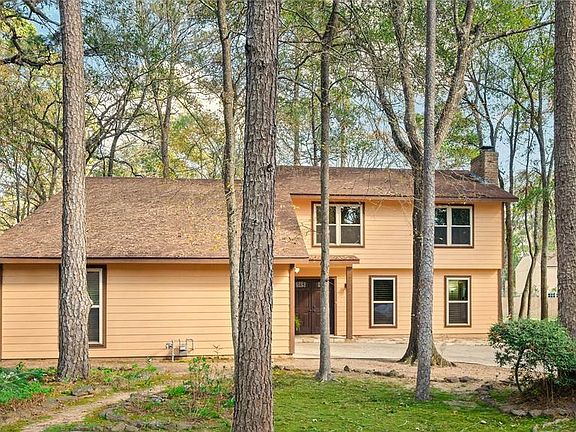 Lots of trees. Recently replaced siding and exterior paint