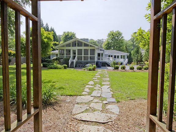 Flat and green backyard!