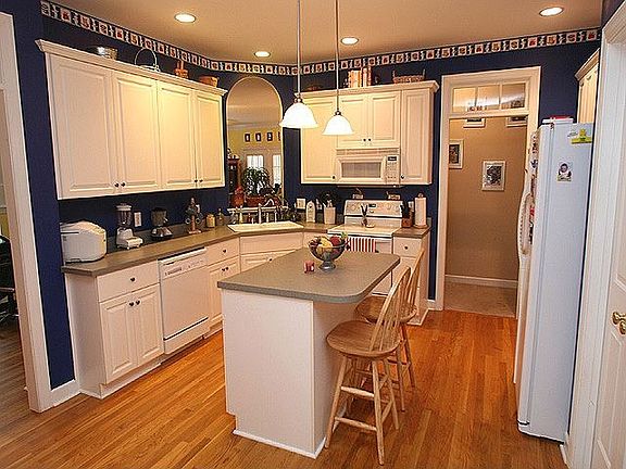 There is plenty of room to work and gather in this large kitchen.