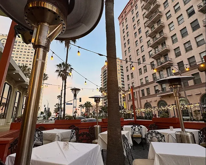 555 Steakhouse directly across the street.