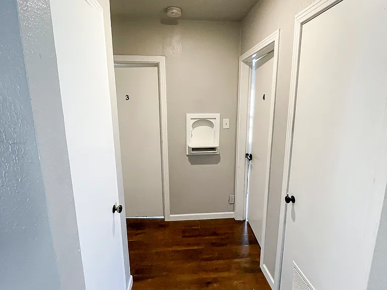 Giant rooms next to bathroom. Bedroom 3 168sqft and Bedroom 4 154sqft