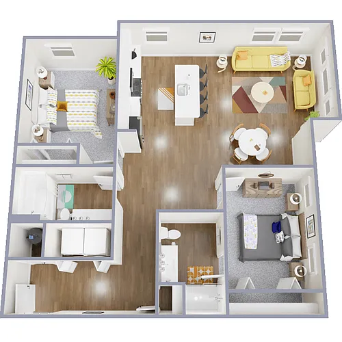 Floor plan Velvet Divan