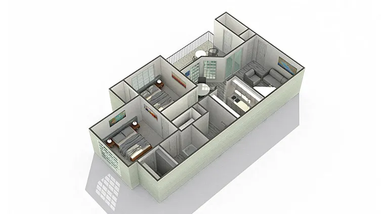 Floor plan Baldwin