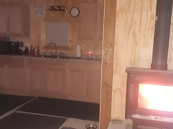 Kitchen and wood stove