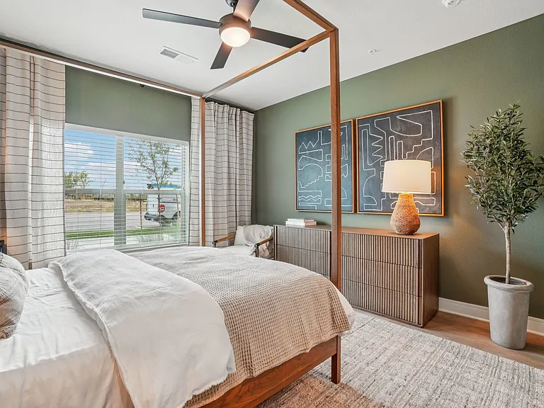 Bedroom with Window and Walk-in Closet