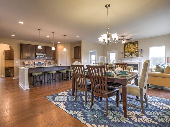 The Jefferson Dining Room This is a model representation, not the actual home