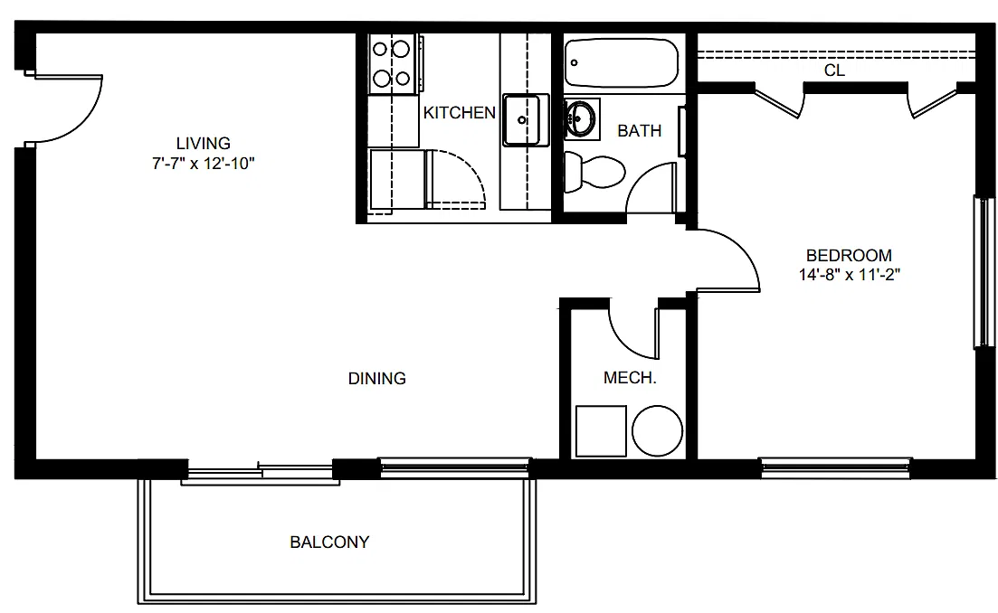 Floor plan Fort Dupont