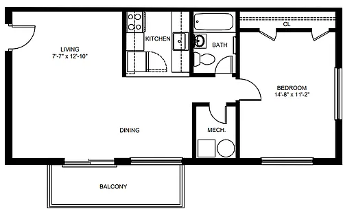 Floor plan Fort Dupont