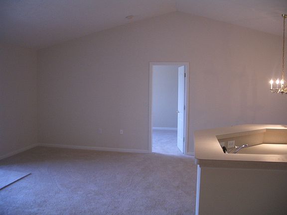 Great room with vaulted ceilings