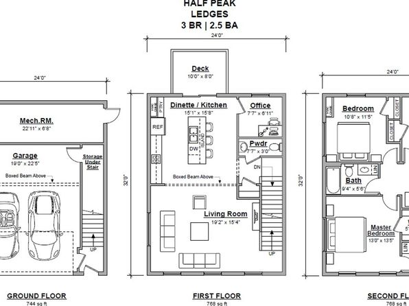 Bayberry Commons- 3 Bedroom 2.5 Bath Townhomes with 2 Car Garage | 32 Emerson Ave, Rochester, NH
