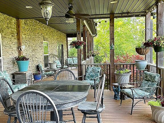 Lots of back porch sitting