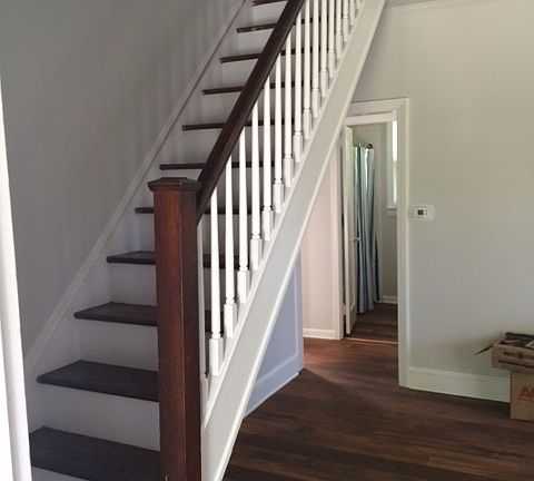 Stairs leading upstairs