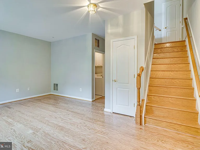 First floor, entry level:
half bath, laundry, and garage entrance on this level