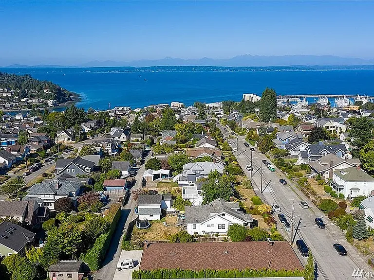 Neighborhood view, looking West down 64th